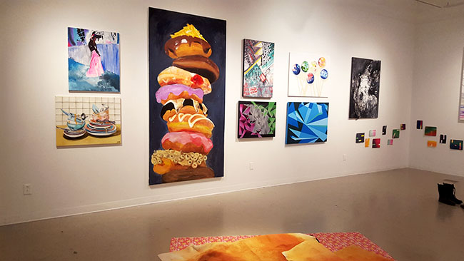 Artwork from 'Painting and Print Media' Exhibition at the Gales Gallery