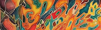 Batik Wall Hanging by Asifa Khan
