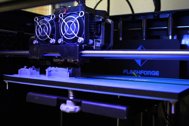 3D Printing in Progress. Element of a sculpture by Andrew Sidsworth